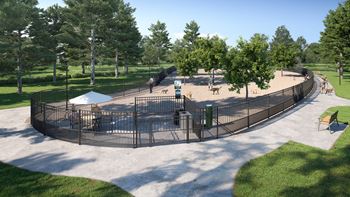 Dog Park at Haven at Congaree Pointe 55+ Apartments, Columbia